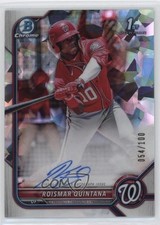 2022 Bowman Chrome Prospect Atomic Refractor 54/100 Roismar Quintana Auto 0y5b