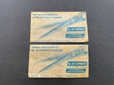 Vintage Morris Flamingo Alloy Steel Blades For No. 44 Supercut Shears Lot Of 2