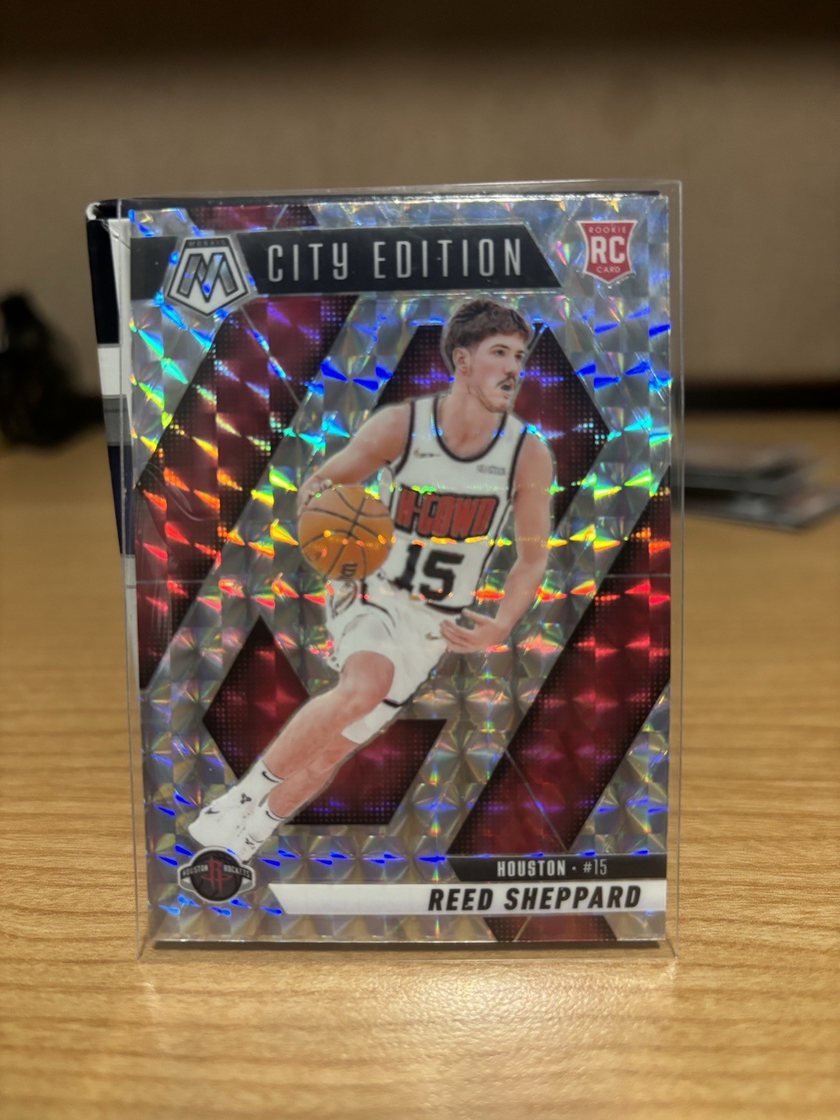 2024-25 Panini Mosaic - City Edition Reed Sheppard #276 Mosaic Prizm (RC)