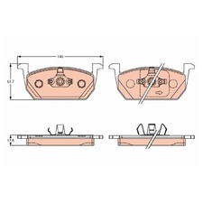 Satz Bremsbeläge Bremsklötze vorne für Seat Arona KJ7 Ibiza 5 KJ1 | 23894164