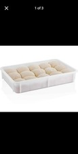 White Stacking Pizza Dough Tray 60X40X7CM Plastic Container Storage Box Food