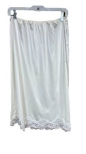 VINTAGE IVORY CREAM HALF SLIP - SKIRT SLIP Unbranded