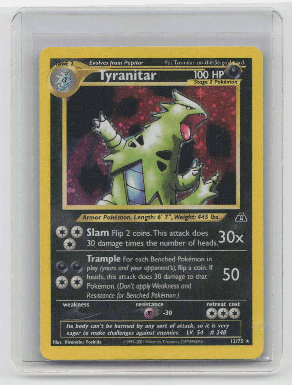 Tyranitar (12) Holo Rare Neo Discovery 12/75 NM