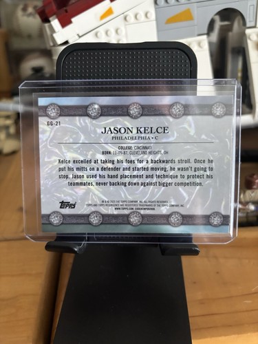 Jason Kelce 2024 Topps Resurgence Glimmer And Gleam Teal Surge /149 Eagles - Picture 2 of 2