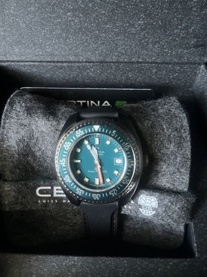 New Certina DS SUPER PH1000M STC Teal Dial 43.5mm Men's Watch C0249071704110
