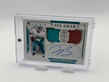 2020 Panini National Treasures Lynn Bowden Jr NFL Gear Rookie Patch Auto #35 /99