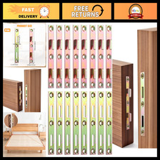 8 Sets Heavy Duty Metal Bed Rail Fasteners Brackets, 5" Screws for Furniture R