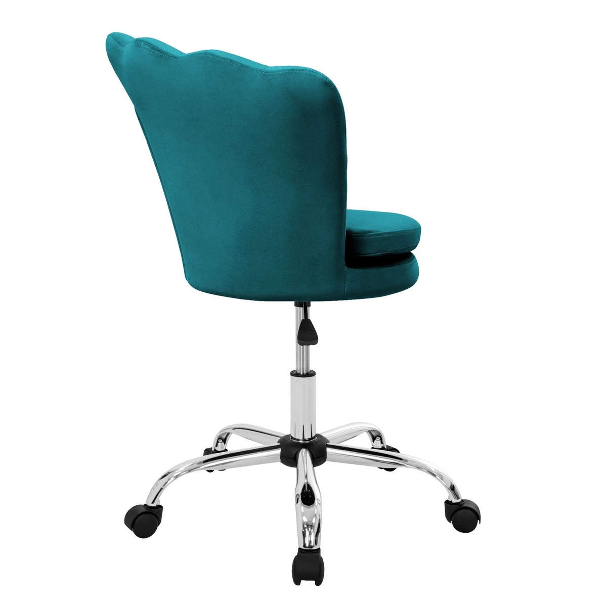 Set 2x sillas de oficina asientos de terciopelo sillón ergonomico azul petróleo