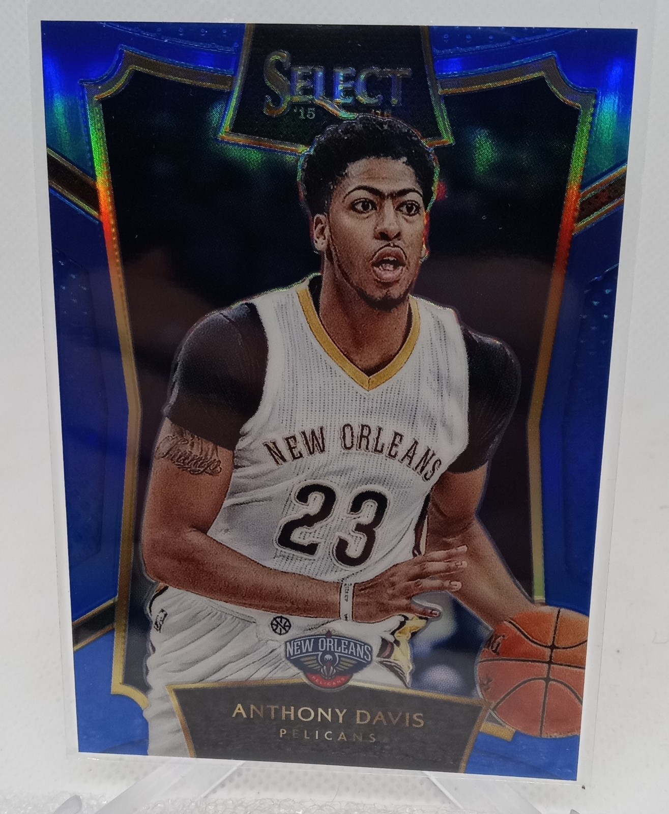 2015-16 Panini Select - Concourse Anthony Davis #71 Blue Prizm /249
