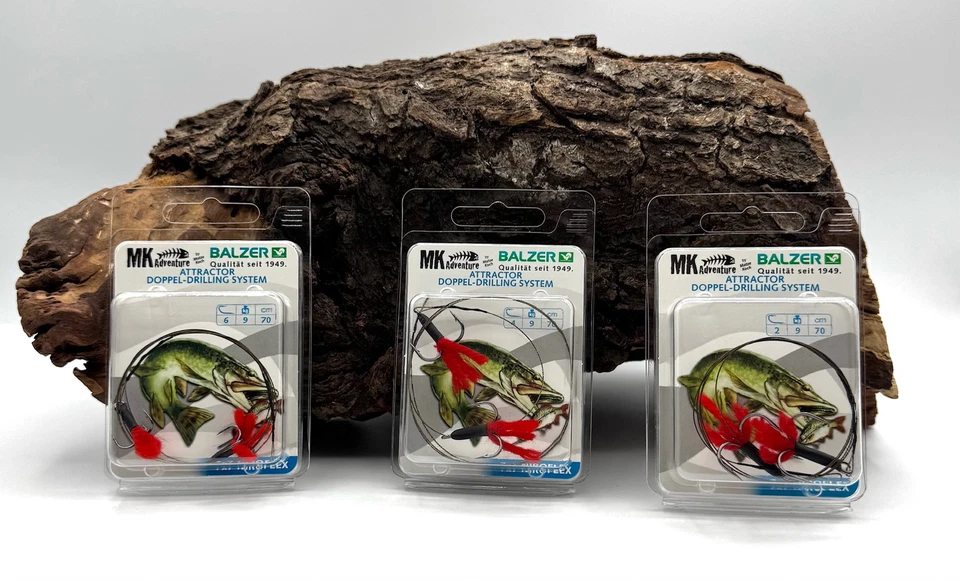 Balzer MK Adventure Doppel Drilling System Gr. 2 4 6 Matze Koch für Deadbait DA