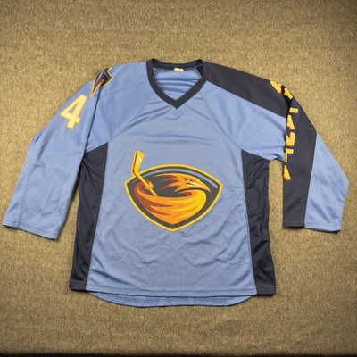 Atlanta Thrashers Jersey Mens XL Blue Navy NHL Hockey Zach