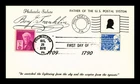 DR JIM STAMPS US CARD BENJAMIN FRANKLIN PROMINENT AMERICANS FDC COMBO