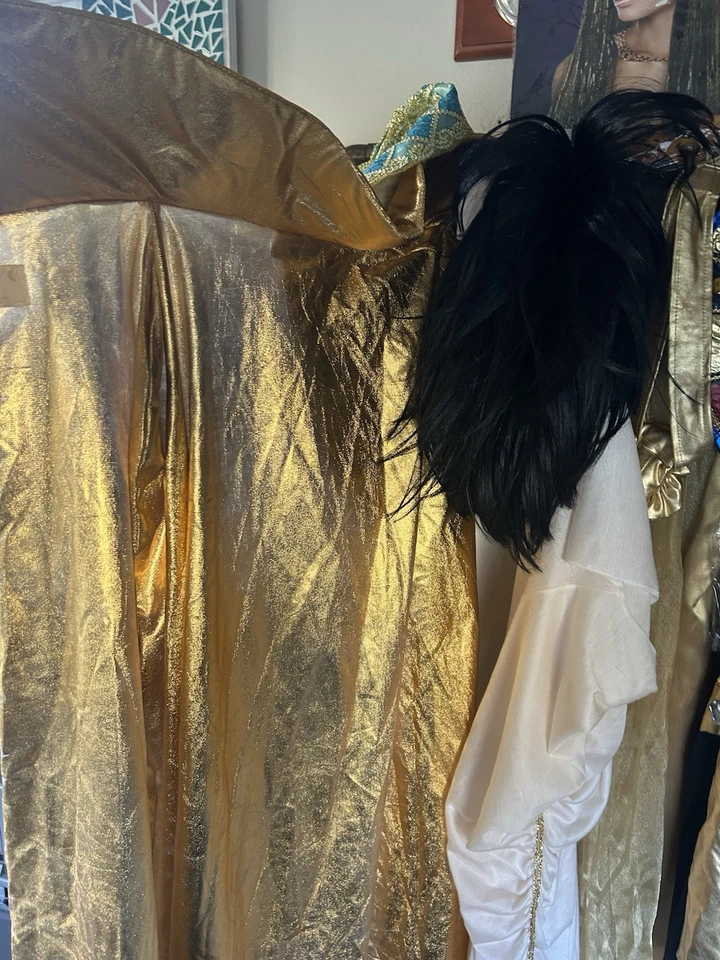 Lote de disfraces de reina egipcia Cleopatra accesorios pelucas vestidos mujer’s medianos Foto 4 de 4
