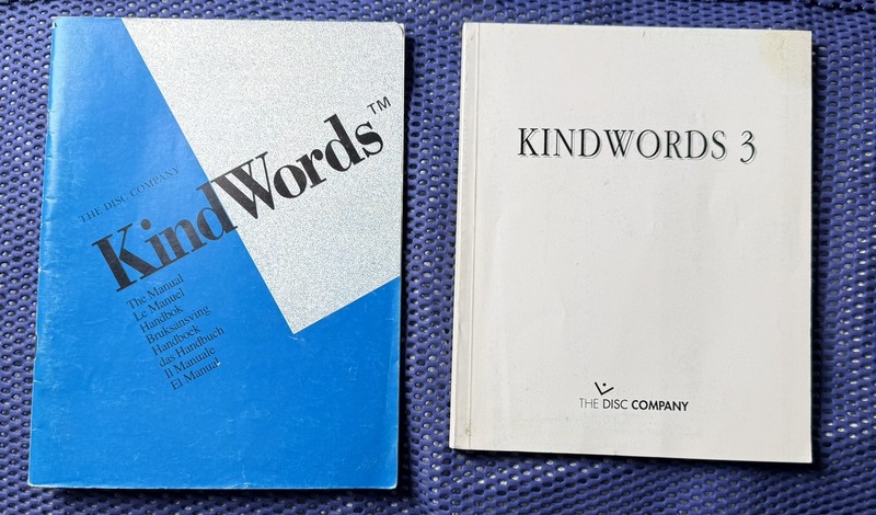 Kindwords & Kindwords 3 Manuals For Amiga Computer