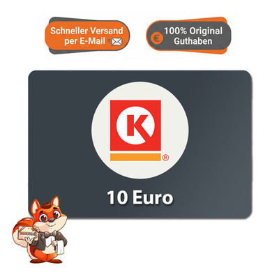 Circle K Total 10  Euro Digitaler Guthaben Code Geschenk Gutscheincode E-Mail
