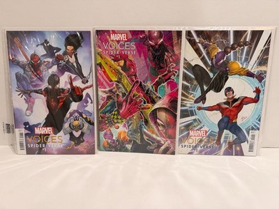 Marvel Voices Spider-Verse #1 Cover A + B + D Spider-Punk 3 Books 2023 NM