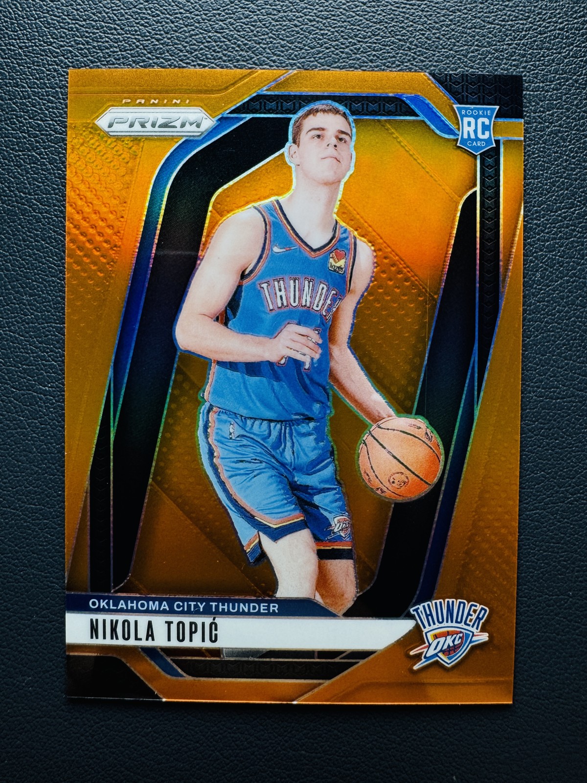 2024-25 Panini Prizm Nikola Topic #230 RC Rookie Orange Prizm 24/49