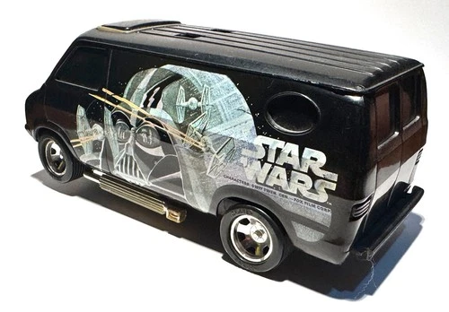 Vintage 1977 Kenner Star Wars Darth Vader Toy SSP Black Van - No Rip Cord