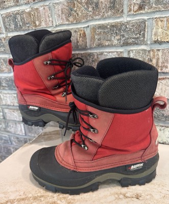 Baffin Technology Snow Boots Women s Size 9W Red & Black Made In Canada