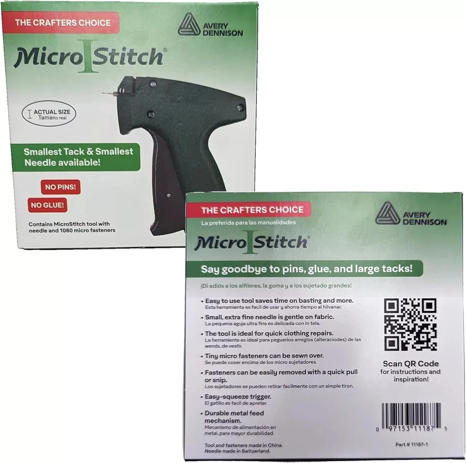 Avery Dennison MicroStitch Tagging Gun Kit tagger + 1 needle, 1000 pin #D11187 - Image 2 of 4