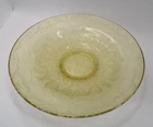 Federal Madrid Amber (Yellow) Depression Glass 11” Console Bowl 1930s