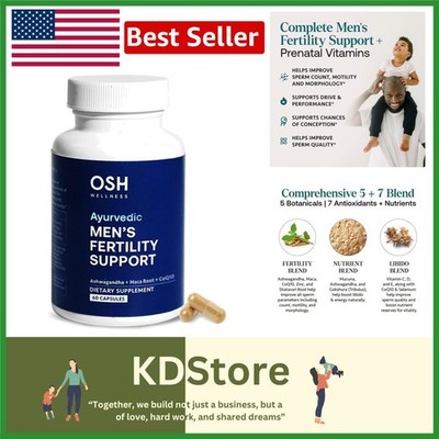 Osh Wellness Men's Fertility & Prenatal Support Capsules