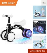 Colorful Lighting Baby Balance Bike Toys for 1 Old Boy Gifts, 10-36 Toddler...