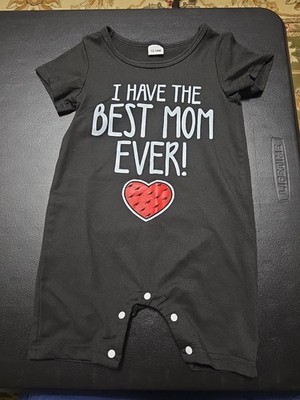 Girls Sz 12-18m Best Mom Ever 1pc Romper