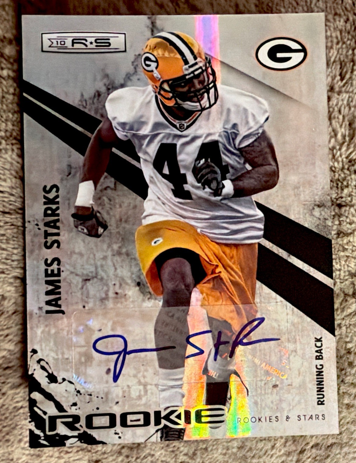 James Starks Panini Rookies & Stars #198 Autograph