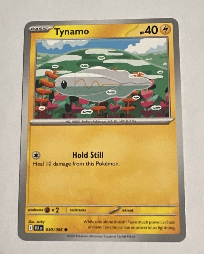Tynamo 030/086 SV Black Bolt Basic Pokémon Card NM English