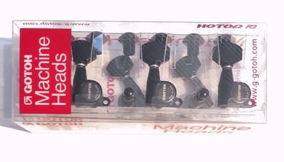 Gotoh SG360-L6-B 6 Schwarze Inline Mechaniken Mit Knöpfen 07