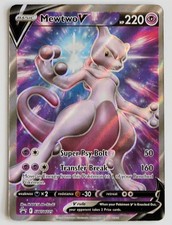 Pokemon Mewtwo V SWSH229 Full Art Holo Black Star Promo NM on eBay