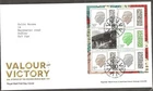 GB 2025  VALOUR AND VICTORY FDC BOOKLET PANE WITH TALENTS HOUSE CANCEL