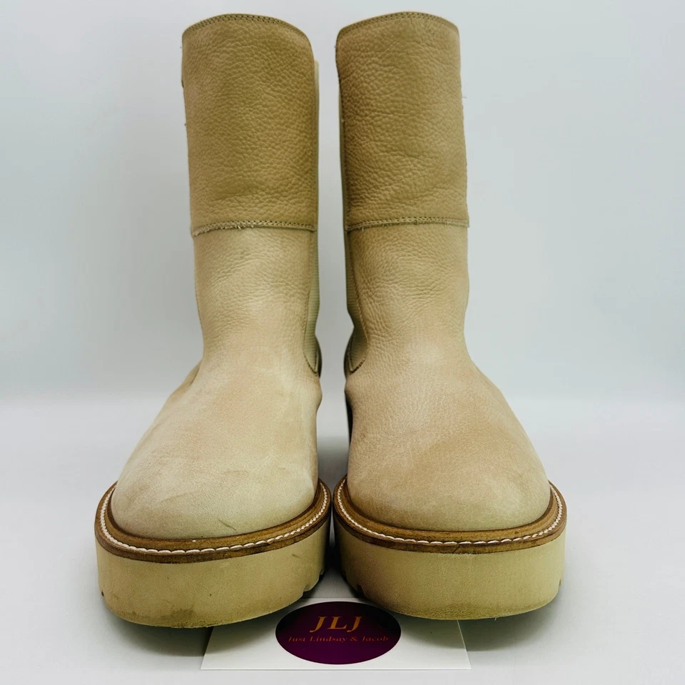 Botas Chelsea Paul Green Jagger para mujer con suela de cuero beige talla 7 UK/9.5 US Foto 2 de 4