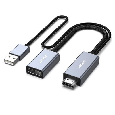 HDMI auf DisplayPort Adapter 4K 60Hz 2K 144Hz 1080P Monitor Laptop PS5 Xbox