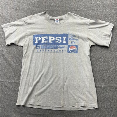 Pepsi Generation Like Nothing Else Soda VTG Single Stitch Shirt Large/ XL