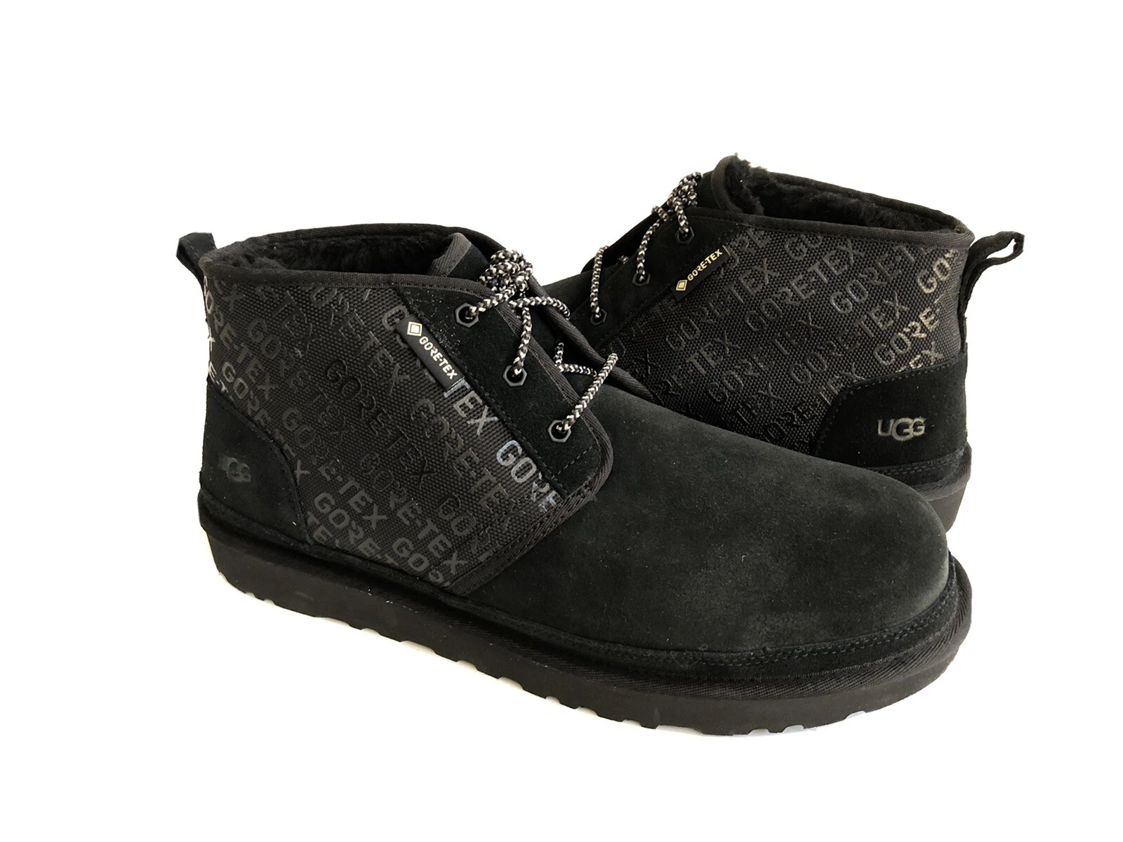UGG MEN NEUMEL GORE-TEX BLACK SUEDE WATERPROOF SHOE US 8 / EU 40.5 / UK 7