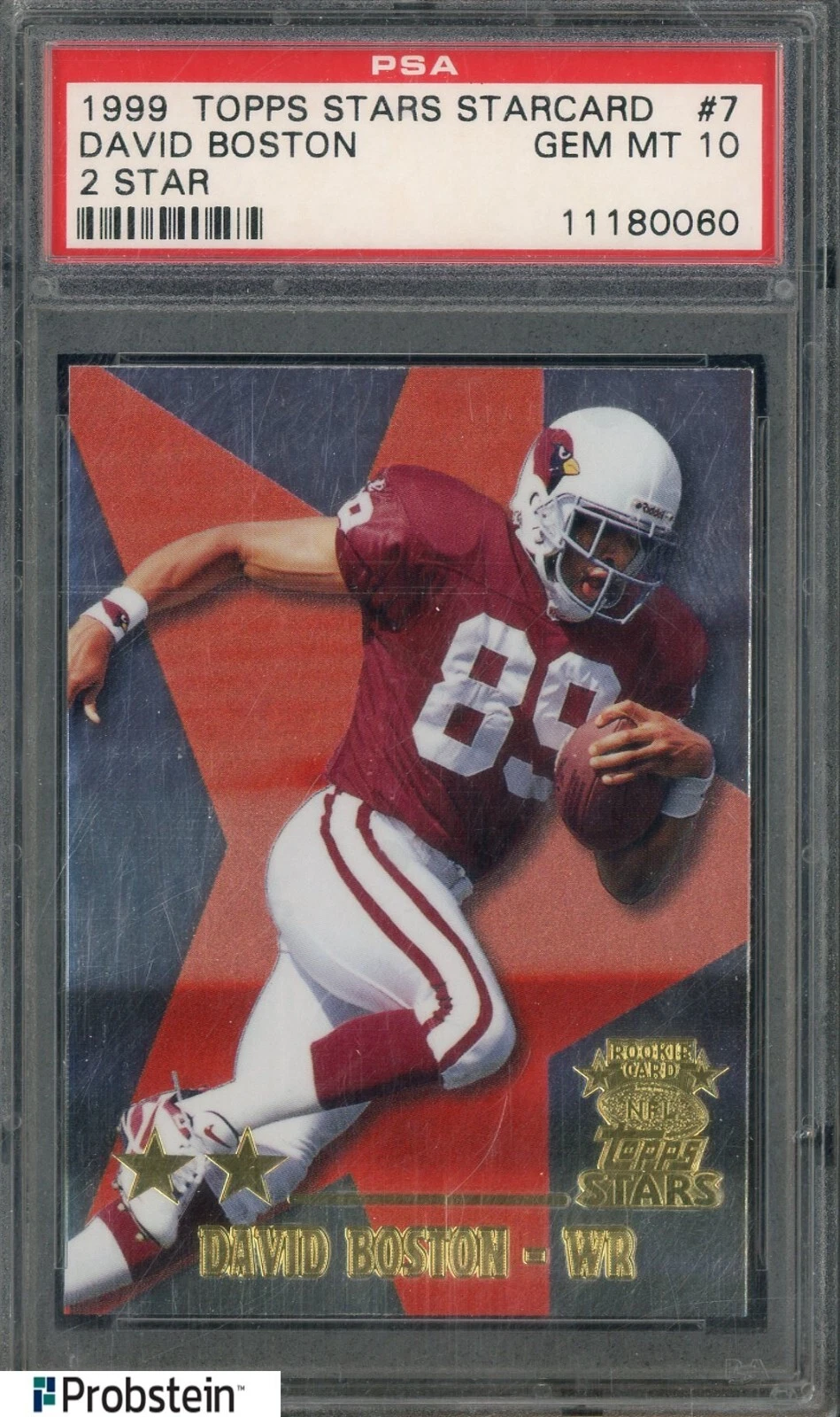 David Boston Topps Stars Starcards #7 Starcards-2 Star