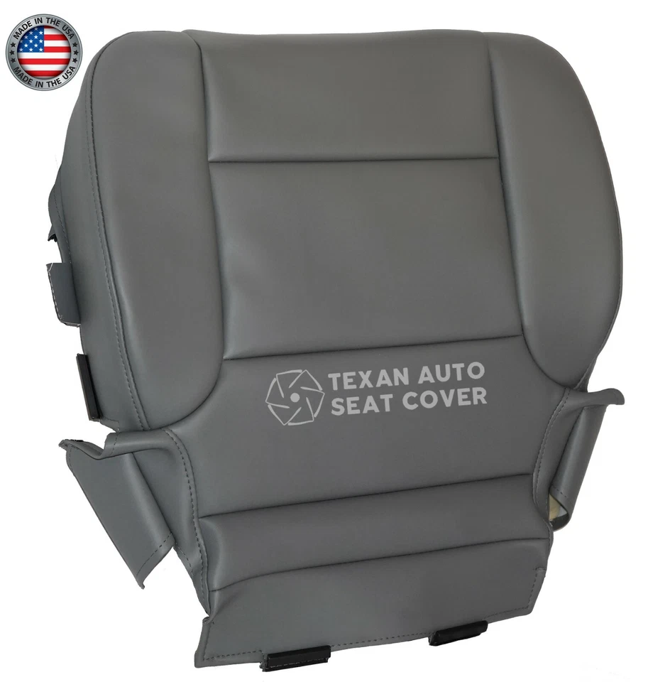 Виниловый чехол на сиденье для рабочего водителя грузовика Chevy Silverado 2500HD 2017-2019 годов выпуска серый - Изображение 3 из 4