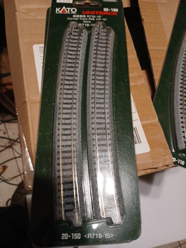 Kato Unitrack 20-150 Curve Track 28 1/4" Radius R718-15 4pc N Scale Model Trains