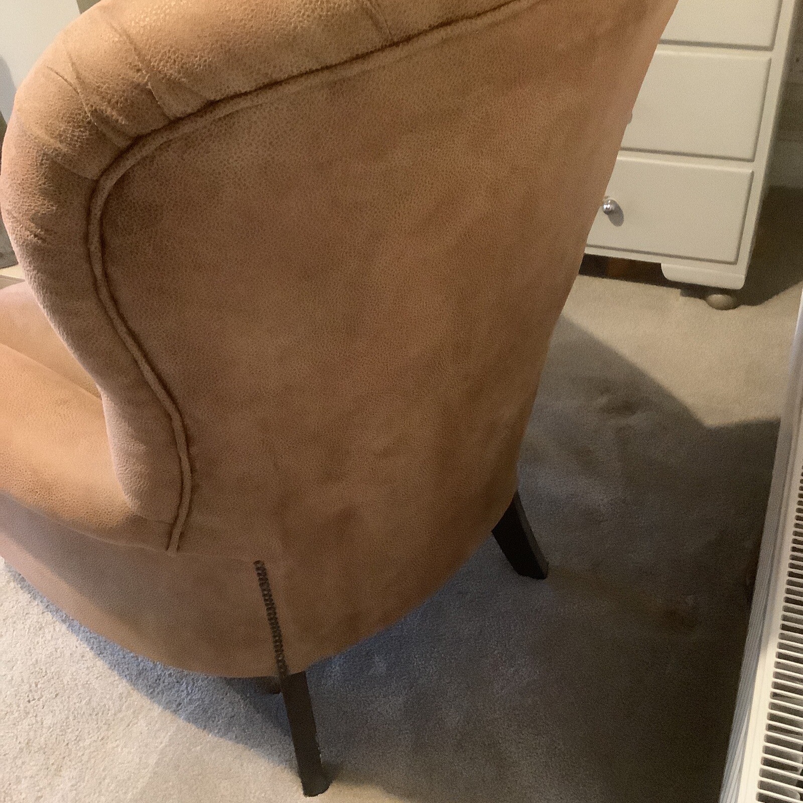 Armchair Button Back Easy Chair eBay