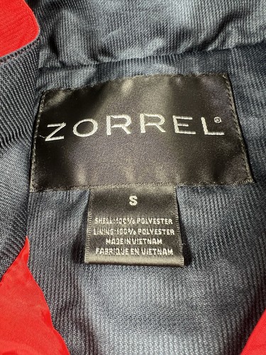 Zorrel Golf Jacket Red Vented Windbreaker Size Small 1/2 Zip Mens Rain Pullover - Picture 7 of 22