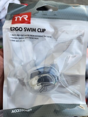 TYR ERGO Swim Clip. Prevents Water From Entering The Nose. One Size Fits All.