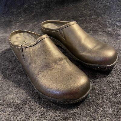 Elites By Walking Cradles Size 7N Golden Bronze Leather Slip On Comfort Shoes