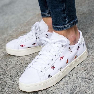 ADIDAS Courtvantage NEU Retro Damen Sneaker Canvas Weiss stan super zx off  white