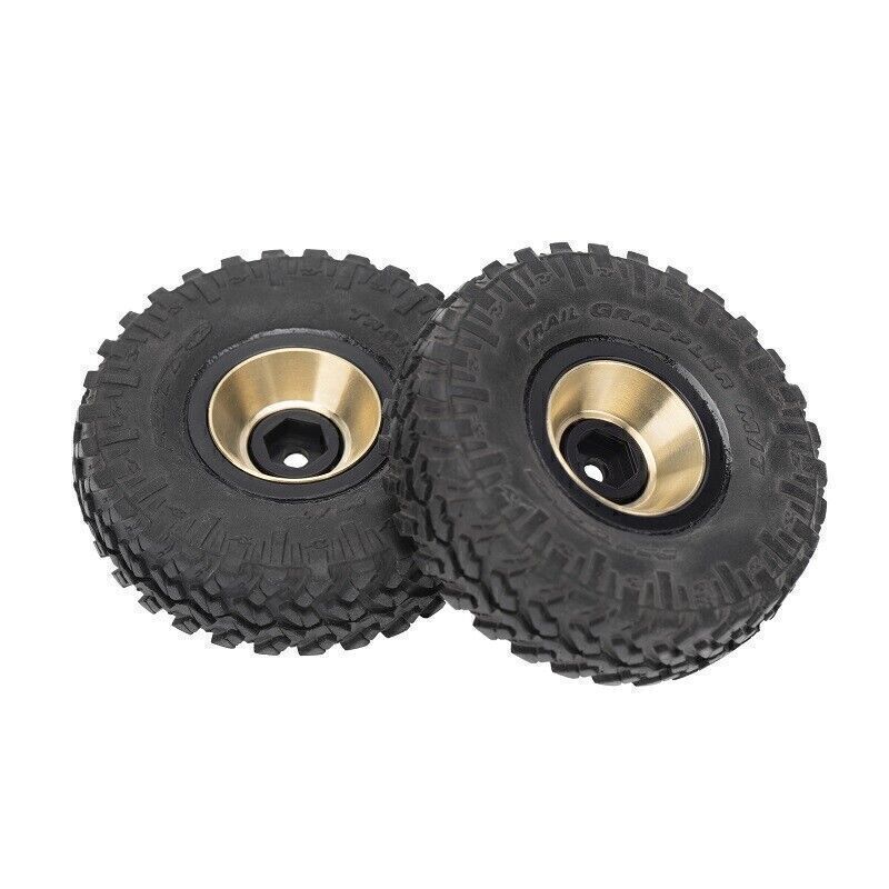 4Pcs Gold Brass Wheel Weights for Axial SCX24 AXI90081 1/24 RC Crawler Car Part eBay