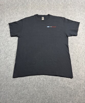 Ford Performance Shelby GT Raptor Black Shirt L Racing Stripes V8 V10 Distressed