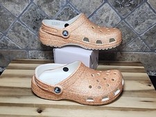 Crocs Orange Glitter Sorbet 205942 Size 4 Men 6 Woman
