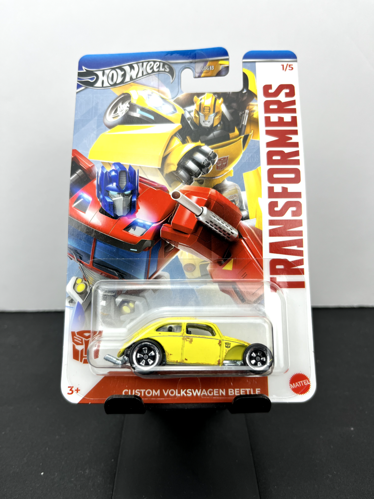 Hot Wheels 2024 Silver Transformers Bumblebee Custom Volkswagen Beetle Yellow