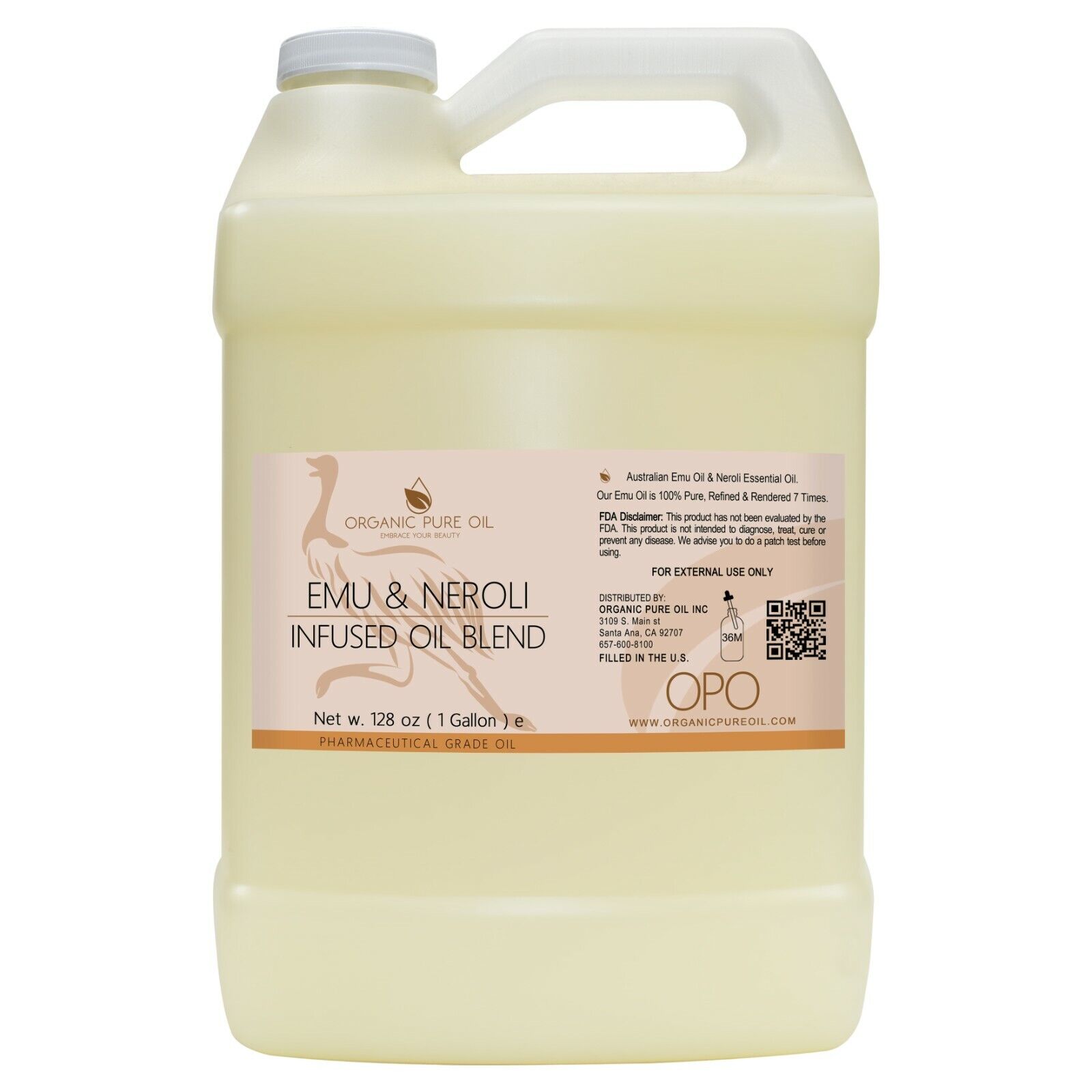 Emu oil natural neroli essential oil blend natural thick creamy hair skin body Nieuwe versie, beperkte verkoop